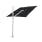 Umbrosa Spectra 9'10" Cantilever Umbrella | Straight 90° | Pole: Aluminum, Anodized | Canvas: Sunbrella Canvas, Black
