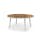 MAMAGREEN Meika 71" Round Dining Table | Frame: SS 304 White | Tabletop: Recycled Teak