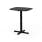 MAMAGREEN Zupy 24" Bistro Table | Frame: Galvanized Steel, Ink Black | Tabletop: HPL, Slate