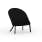 MAMAGREEN Zupy High Back Chair | Frame: Aluminum, Black | Upholstery: Batyline Lounge, Black