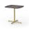 MAMAGREEN Zupy 30" Bistro Table | Frame: Galvanized Steel, Neo Brass | Tabletop: HPL, Laterite