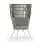 MAMAGREEN Daisy Rae Rope Chat Chair High Back (Alu Legs) | Frame: Aluminum, White | Shell: Rope, Willow | Cushion: Sunbrella, Sailcloth Seagull Grey