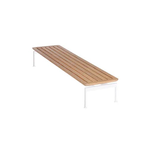 Frame in Powder-Coated Stainless Steel, Arctic White | Tabletop Teak