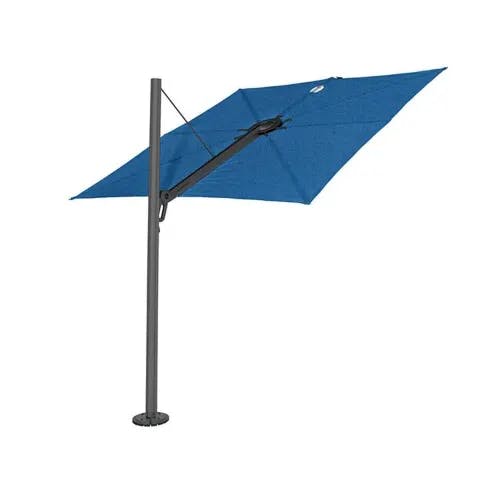 Pole: Aluminum, Powder-Coated Dusk | Canvas: Sunbrella Canvas, Blue Storm