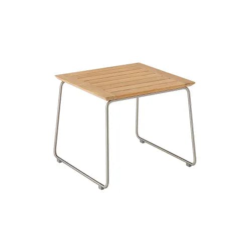 Frame Stainless Steel | Slatted Teak Table Top