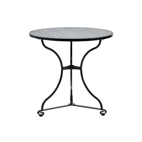 Frame Powder-Coated Steel Black | Table Top Ceramic Matte Grey
