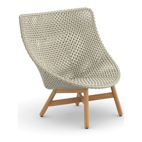 Woven Wicker DEDON Fiber Sea Salt | Teak Base