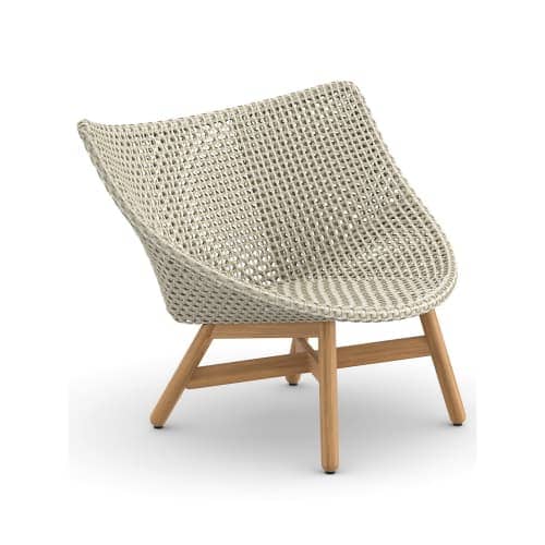 Woven Wicker DEDON Fiber Sea Salt | Teak Base