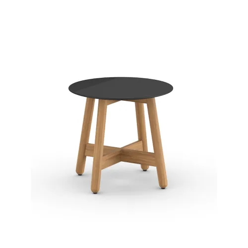 Frame Teak | Table Top Ceramic Black