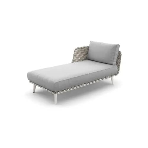 Woven Fiber Pepper | Frame Powder-Coated Aluminum Lipari | Cushions (Included Seat and Back shown) NATURA Ash