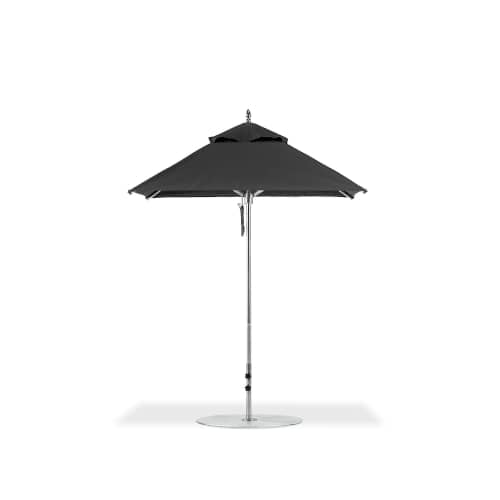 Pole Aluminum, Polished Silver Anodized