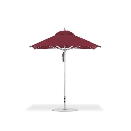 Pole Aluminum, Polished Silver Anodized