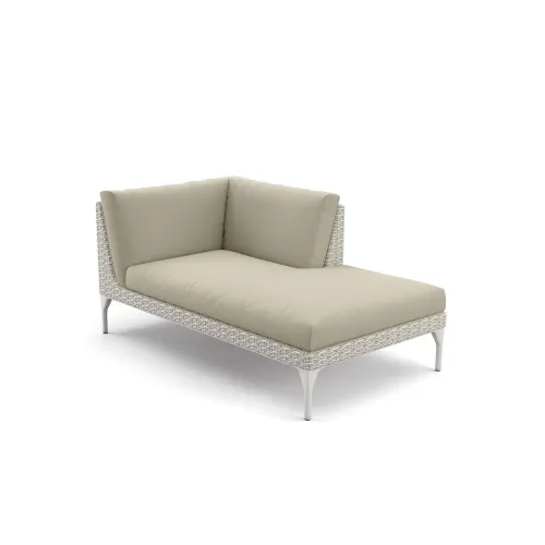 Woven Fiber Accona | Frame Powder-Coated Aluminum Lipari | Cushions (Included Seat and Back shown) NATURA Laurel