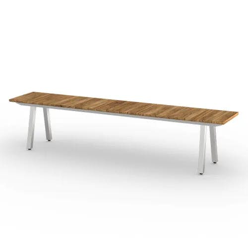 Stainless Steel Frame | Recycled Teak Seat