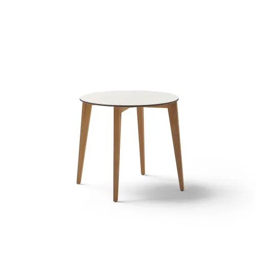 POINT Arc 27" Accent Table | Solid White HPL Top