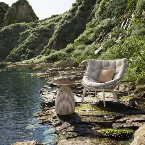 MBRACE Alu Lounge Chair | PORCINI Side Table