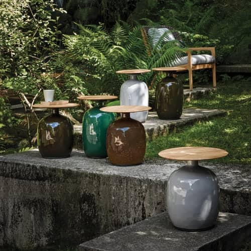 Gloster Blow 14" High Side Table | Blow 17" Low Side Table