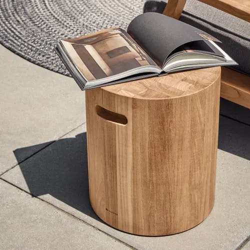 Gloster Block Round Side Table