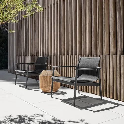 Gloster 180 Stacking Lounge Chair | Ambient Nest Outdoor Light