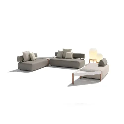 DEDON BRIXX Modular Seating & Side Tables | LOON Floor Lamps