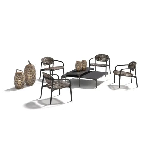DEDON ROII Lounge Chairs | IZON Coffee Tables | DALA Lanterns
