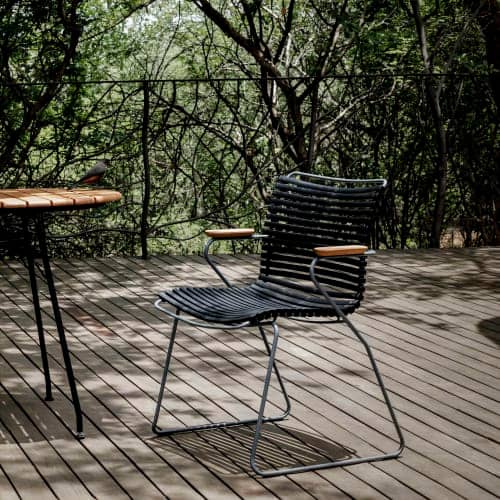 Houe Click Dining Armchair | Black Lamellas