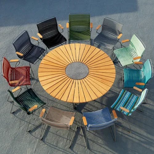 Houe Click Dining Armchairs | Circle Dining Table