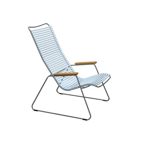 Houe Click Lounge Chair | Dusty Light Blue Lamellas