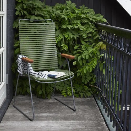 Houe Click Position Chair | Olive Green Lamellas