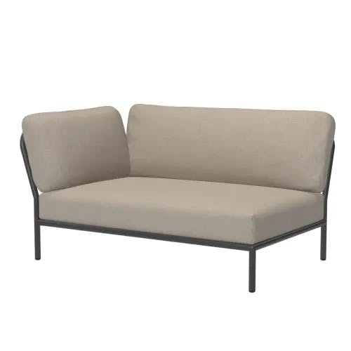 Houe Level Lounge Left Corner Sofa | Gray Aluminum Frame | Ashe Heritage Cushion Fabric