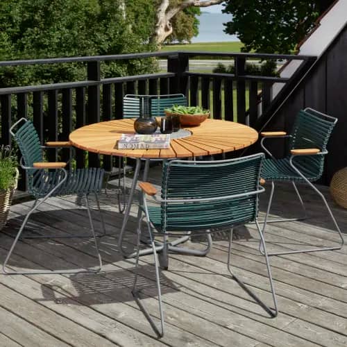 Houe Click Dining Armchairs | Circle 43" Dining Table