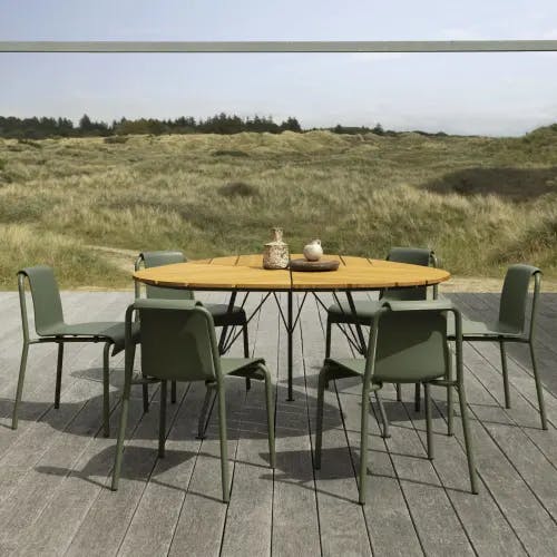 Houe Nami Dining Chairs | Leaf 58" Dining Table