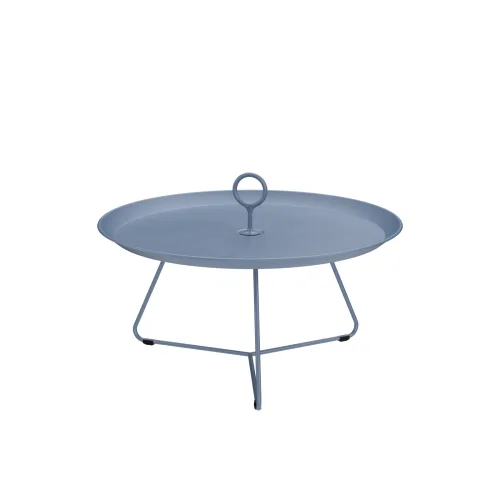 Houe Eyelet 28" Tray Table | Pigeon Blue Aluminum Frame