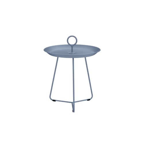 Houe Eyelet 17" Tray Table | Pigeon Blue Aluminum Frame