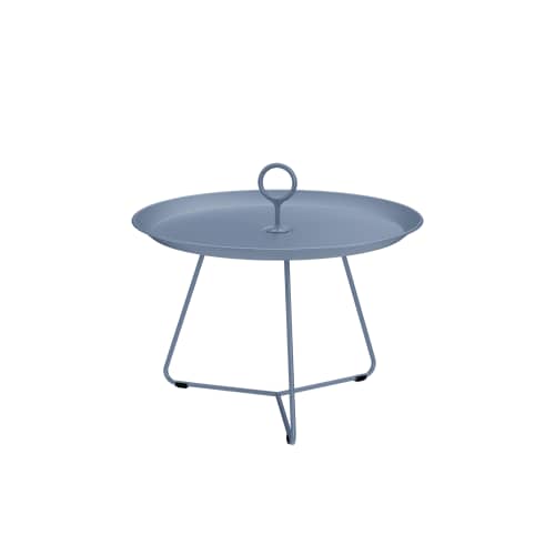 Houe Eyelet 23" Tray Table | Pigeon Blue Aluminum Frame