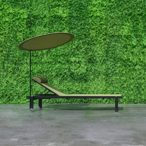 MAMAGREEN Allux Stackable Lounger with Shade