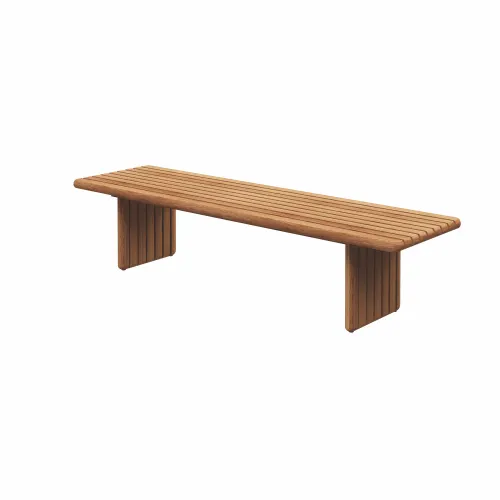 Gloster Deck Small Sofa Table | Fame: Natural Finish Teak | Top: Natural Finish Teak