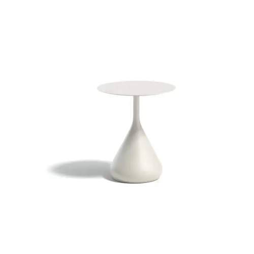 DEDON SATELLITE Side Table |  Base: Powder-Coated Aluminum, Lipari | Top: HPL, Lipari