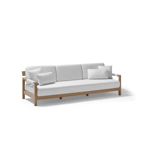 POINT Kubik 3-Seater Sofa | TechTeak Frame | White Polyurethane Foam Cushions