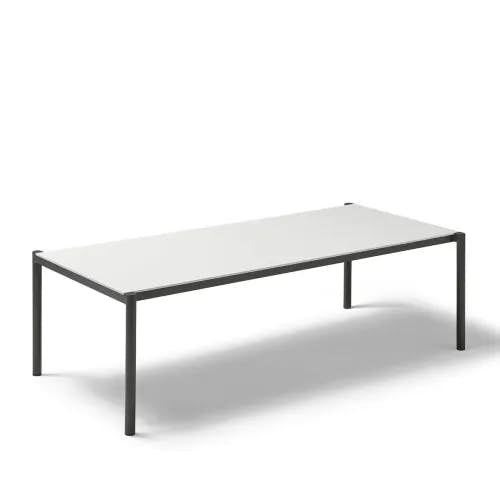 POINT Origin 87" Dining Table | Gunmetal Grey Aluminum Table
