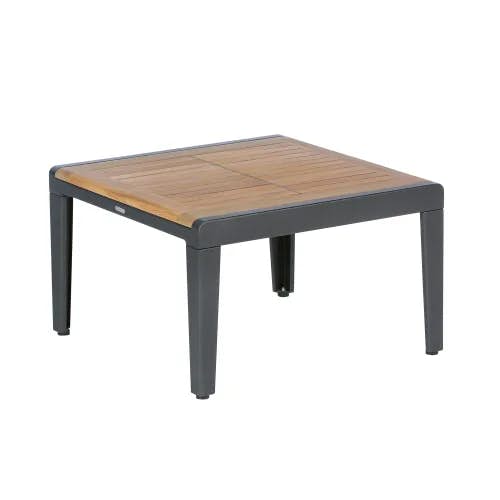 Barlow Tyrie Aura 26" X 26" Occasional Low Table - Heavy | Graphite Aluminum Frame