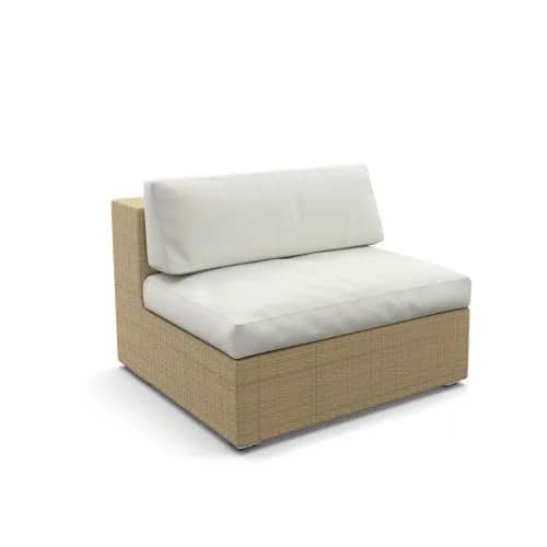 Dedon Lounge Center Module | Fiber: Bleach