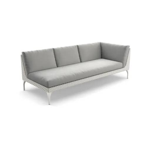 Woven Fiber Mystique Dusk | Frame Powder Coated Aluminum Lipari | Cushions Included