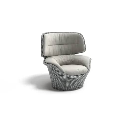 DEDON SEASHELL GRAND Wing Chair | Fiber: Seaside