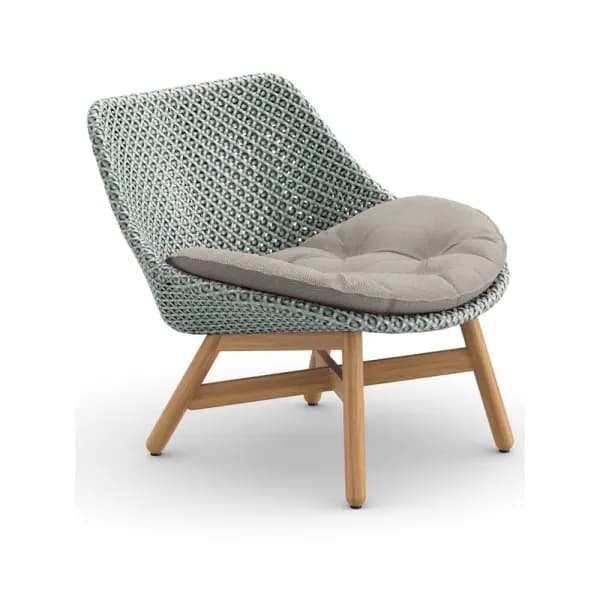 Woven Wicker DEDON Fiber Baltic | Teak Base | Cushions (Included Seat Shown) NATURA Taupe