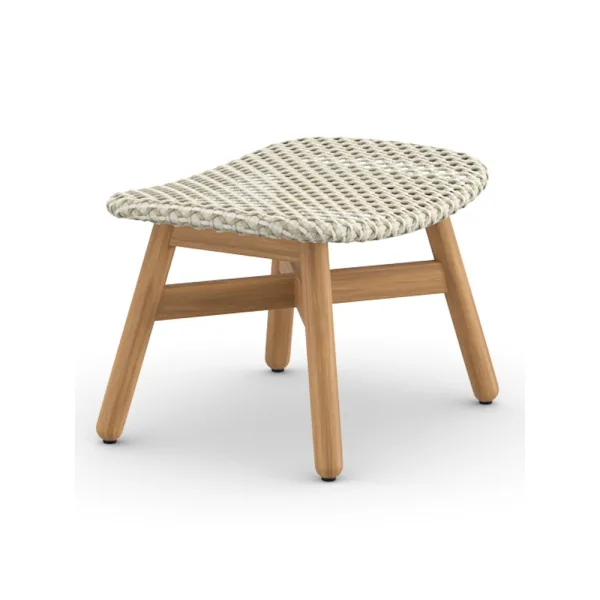 Woven Wicker DEDON Fiber Sea Salt | Teak Base