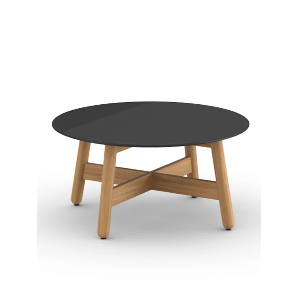 Frame Teak | Table Top Ceramic Black