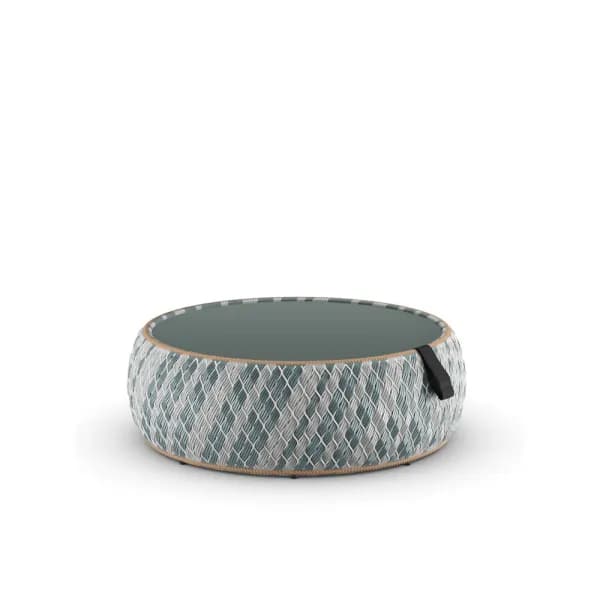 DEDON DALA Coffee Table | Fiber Bahamas | Nori Glass Tabletop