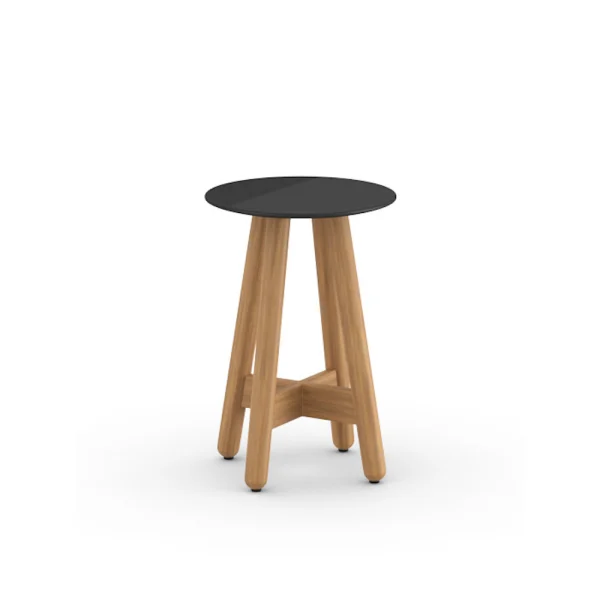 Frame Teak | Table Top Ceramic Black