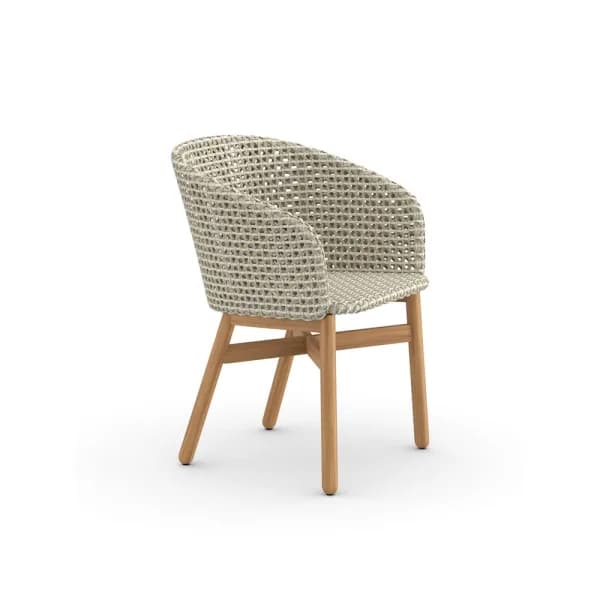 Woven Wicker DEDON Fiber Sea Salt | Teak Base